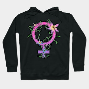 Mirror of venus in flowers Hoodie